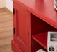 TV-Board aus Massivholz mit offener Ablage - Lowboard