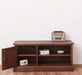 TV-Board aus Massivholz mit offener Ablage - Lowboard