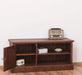 TV-Board aus Massivholz mit offener Ablage - Lowboard