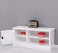 TV-Board aus Massivholz mit offener Ablage - Lowboard
