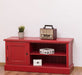 TV-Board aus Massivholz mit offener Ablage - Lowboard