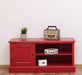 TV-Board aus Massivholz mit offener Ablage - Lowboard