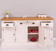 Viertüriges Sideboard aus Massivholz im Landhausstil -