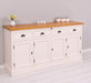 Viertüriges Sideboard aus Massivholz im Landhausstil -