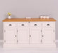 Viertüriges Sideboard aus Massivholz im Landhausstil -