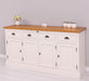 Viertüriges Sideboard aus Massivholz im Landhausstil -