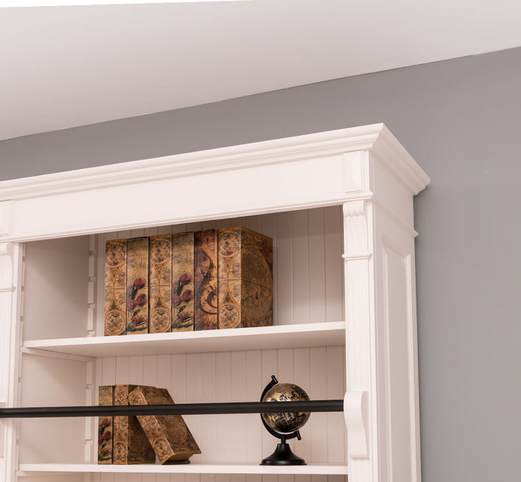 Vintage Bücherregal aus Massivholz | Bibliothek mit 4 Türen