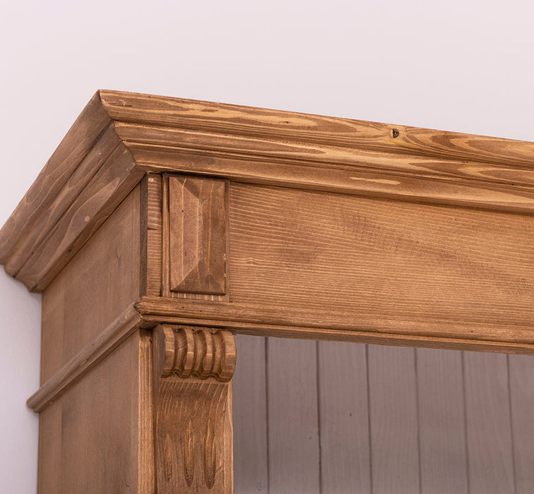 Vintage Bücherschrank aus Massivholz | Regal im Landhausstil