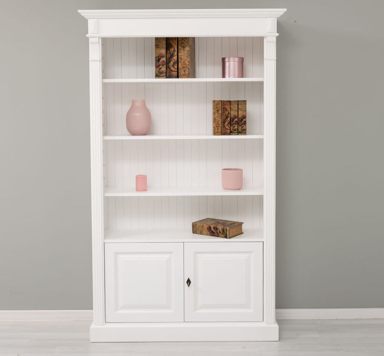 Vintage Bücherschrank aus Massivholz | Regal im Landhausstil