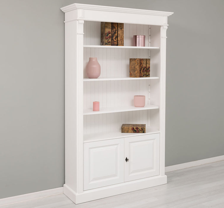 Vintage Bücherschrank aus Massivholz | Regal im Landhausstil