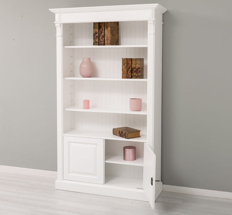 Vintage Bücherschrank aus Massivholz | Regal im Landhausstil