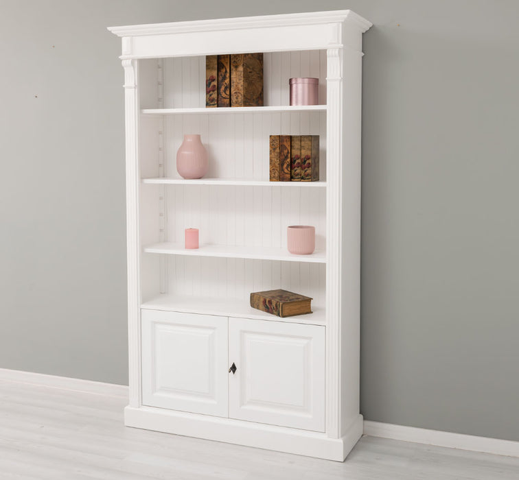 Vintage Bücherschrank aus Massivholz | Regal im Landhausstil