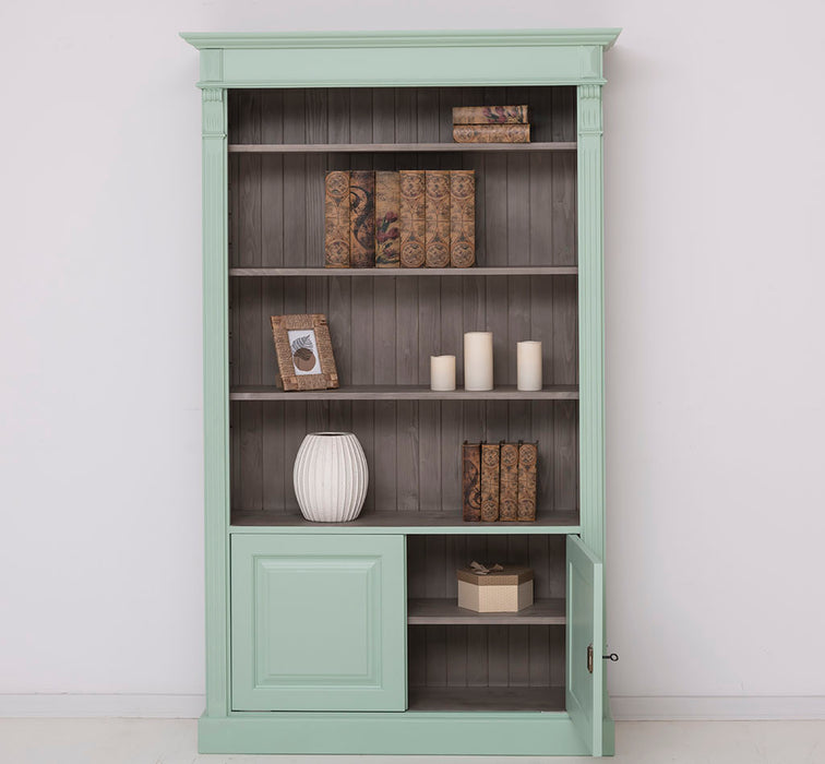 Vintage Bücherschrank aus Massivholz | Regal im Landhausstil