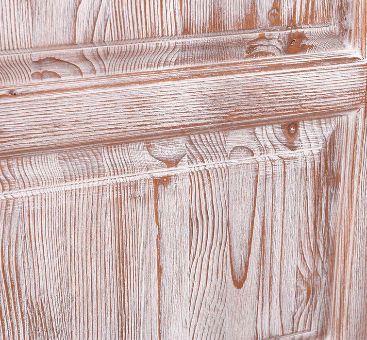 Vintage Kleiderschrank aus Massivholz mit drei Türen