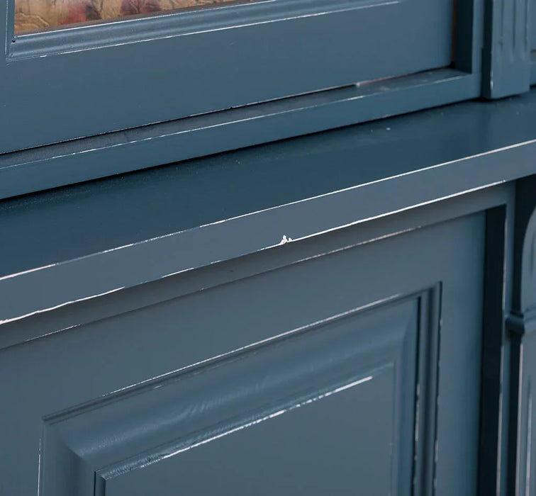 Vintage Regalschrank Kombination aus Massivholz