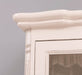 Vintage Vitrine aus Massivholz | Gläserschrank im Barockstil - Beige
