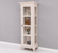 Vintage Vitrine aus Massivholz | Gläserschrank im Barockstil - Beige