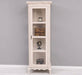 Vintage Vitrine aus Massivholz | Gläserschrank im Barockstil - Beige