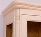 Vintage Vitrinenschrank aus Massivholz mit verglaster Doppeltür | Barock - Schwarz