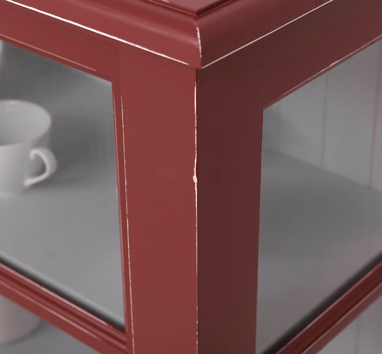 Vitrine | Kommode aus Massivholz mit Schiebetüren | Geschirrschrank