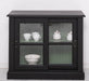 Vitrine aus Massivholz | Sideboard mit Schiebetür -
