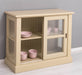 Vitrine aus Massivholz | Sideboard mit Schiebetür -
