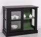 Vitrine aus Massivholz | Sideboard mit Schiebetür -