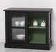 Vitrine aus Massivholz | Sideboard mit Schiebetür -