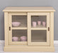 Vitrine aus Massivholz | Sideboard mit Schiebetür -