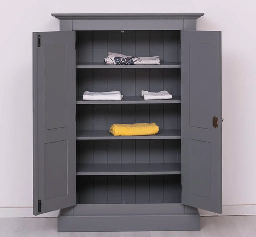 Wäscheschrank aus Massivholz in verschiedenen Farben - Handtuchschrank