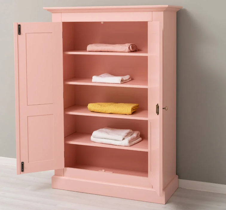 Wäscheschrank aus Massivholz in verschiedenen Farben - Handtuchschrank