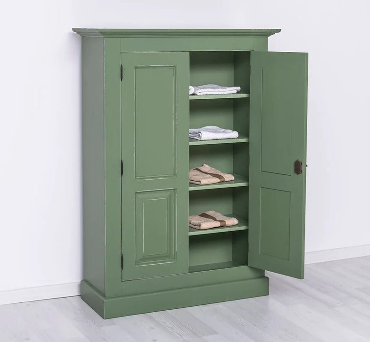 Wäscheschrank aus Massivholz in verschiedenen Farben - Handtuchschrank