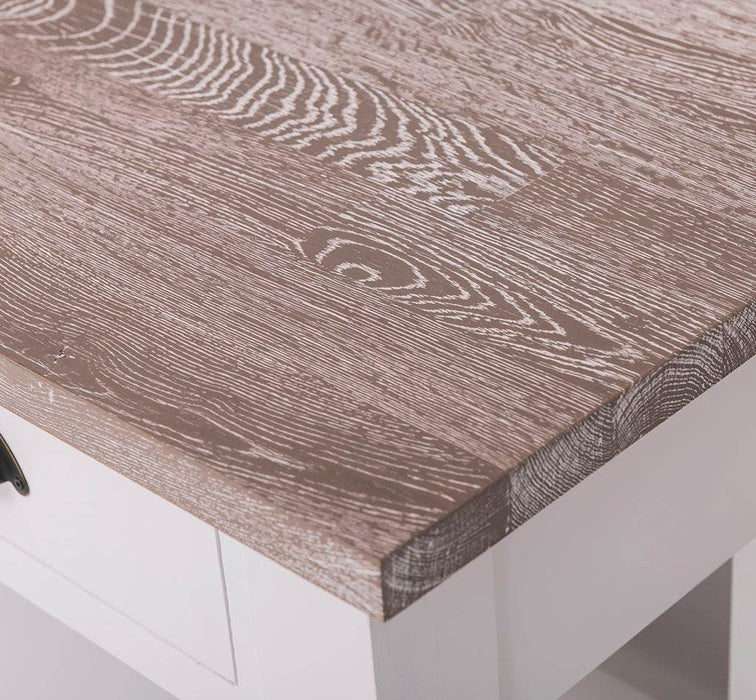 Wandtisch mit drei Schubladen | Konsolentisch mit Pinien oder Eichenplatte -