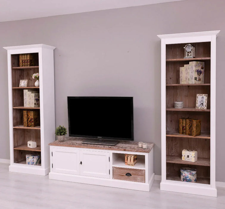 Wohnzimmerset bestehend aus TV-Board und zwei Regalen