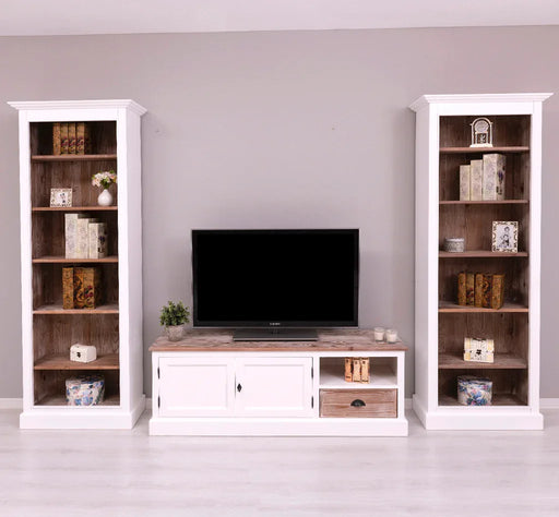 Wohnzimmerset bestehend aus TV-Board und zwei Regalen