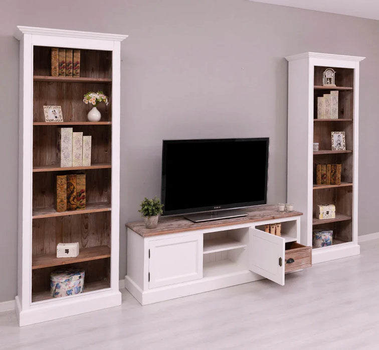 Wohnzimmerset bestehend aus TV-Board und zwei Regalen