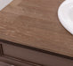 Badezimmer Set - Waschtisch aus Massivholz mit Spiegel - 