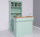 Bar-Set bestehend aus Empfangstheke| Bartresen und Buffetschrank mit Glashalterungen - Mint