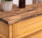 Empfangstheke aus Massivholz | Bartresen | Kaffeetheke in 2 Größen - 160 x 65 x 107 / Eiche lackiert | Petrol