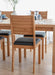 Essgruppe aus massiver Eiche | Eichentisch Siena + 4 x Eichenstuhl Prato - 