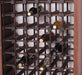 Großes Weinregal aus Massivholz mit Platz für 102 Flaschen - Salbei