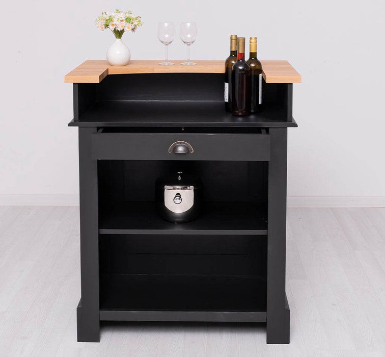 Kleine Landhausbar aus Massivholz - Empfangstheke - Weiß