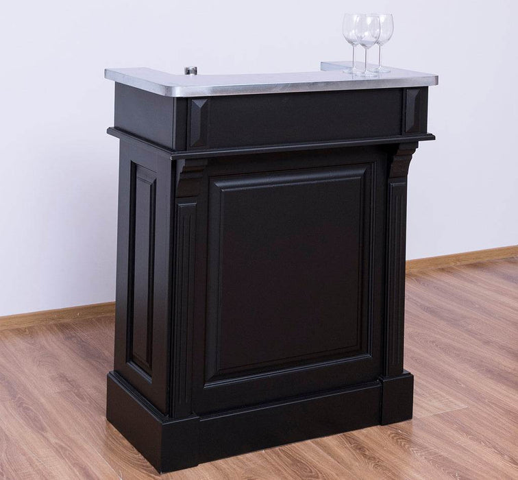 Kleine Landhausbar aus Massivholz - Empfangstheke - Weiß