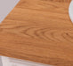 Kleiner Waschbeckenunterschrank aus Massivholz | Waschtisch mit Pinienplatte - Creme - Eiche