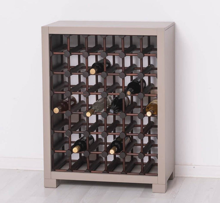 Kleines Weinregal aus Massivholz mit Platz für 42 Flaschen - 