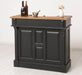 Bartresen | Empfangstheke aus Massivholz im Landhausstil - 120x107x51 / Schwarz
