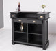 Bartresen | Empfangstheke aus Massivholz im Landhausstil - 120x107x51 / Schwarz