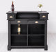 Bartresen | Empfangstheke aus Massivholz im Landhausstil - 120x107x51 / Schwarz