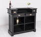 Bartresen | Empfangstheke aus Massivholz im Landhausstil - 120x107x51 / Schwarz