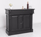 Bartresen | Empfangstheke aus Massivholz im Landhausstil - 120x107x51 / Schwarz